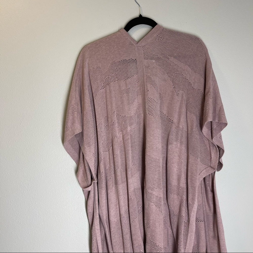Lululemon Find Your Light Wrap Sweater Heathered Vintage Mauve Pink One Size - Picture 6 of 11